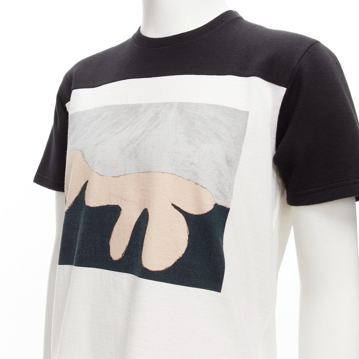 MARNI white black cotton blend abstract portrait print colorblock boxy top IT48 M
Reference: JSLE/A00031
Brand: Marni
Material: Cotton, Blend
Color: White, Black
Pattern: Abstract
Closure: Pullover
Extra Details: Black and white panelled back.
Made