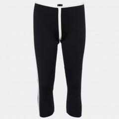 Marni Pantalones capri de punto de algodón negro S
