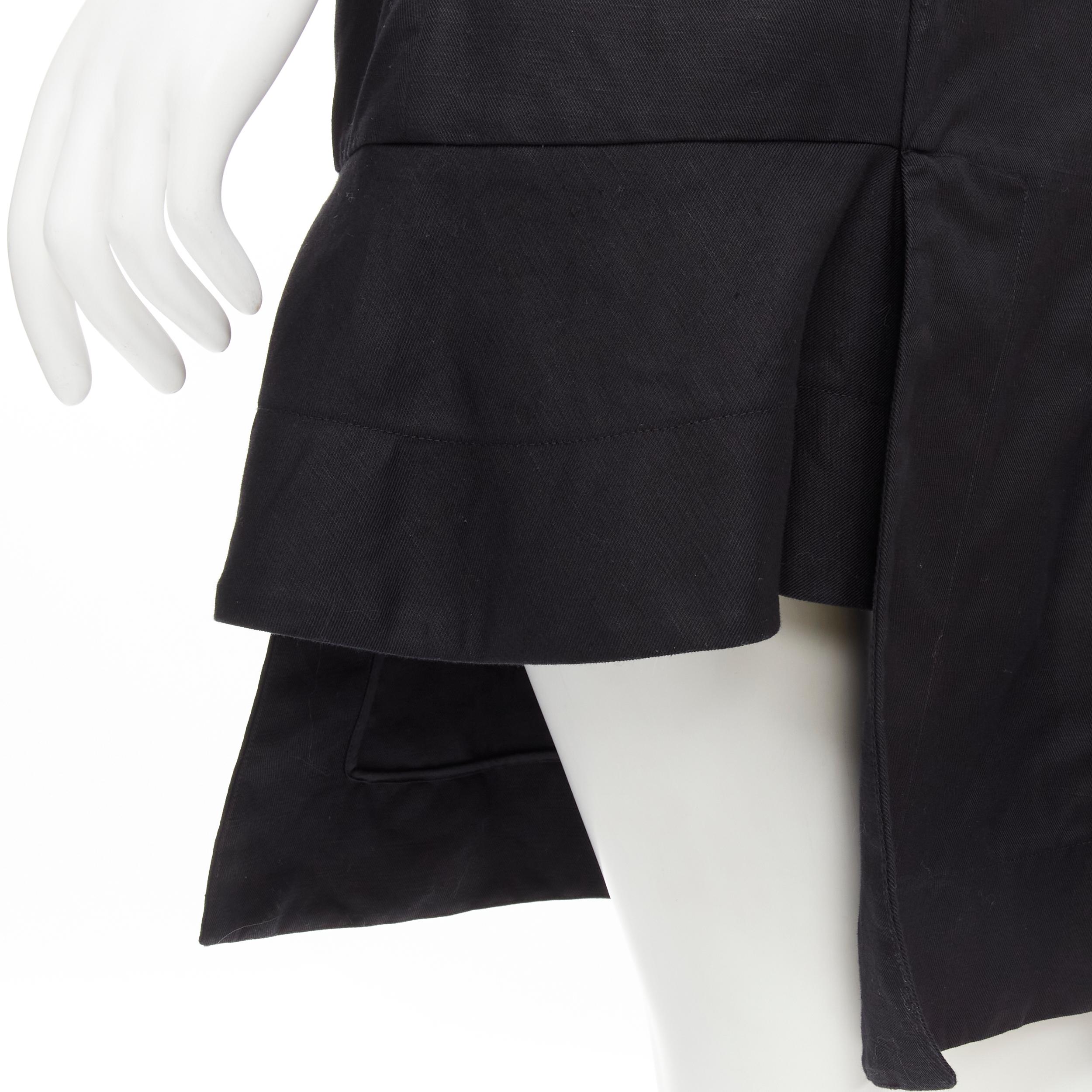 MARNI black cotton linen asymmetric step hem pleated flared skirt IT42 S
Reference: CELG/A00095
Brand: Marni
Material: Cotton, Linen
Color: Black
Pattern: Solid
Closure: Zip
Made in: Italy

CONDITION:
Condition: Excellent, this item was pre-owned