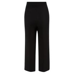 Marni Black Cropped Tailored Trousers Size M