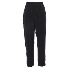 Marni Pantaloni neri in georgette con zip e orlo dettagliato M. I.