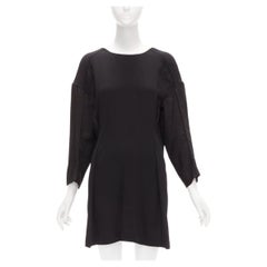 MARNI mini robe bateau à découpes contrastées noire et grise avec ouvertures dans le dos, taille IT 38 XS