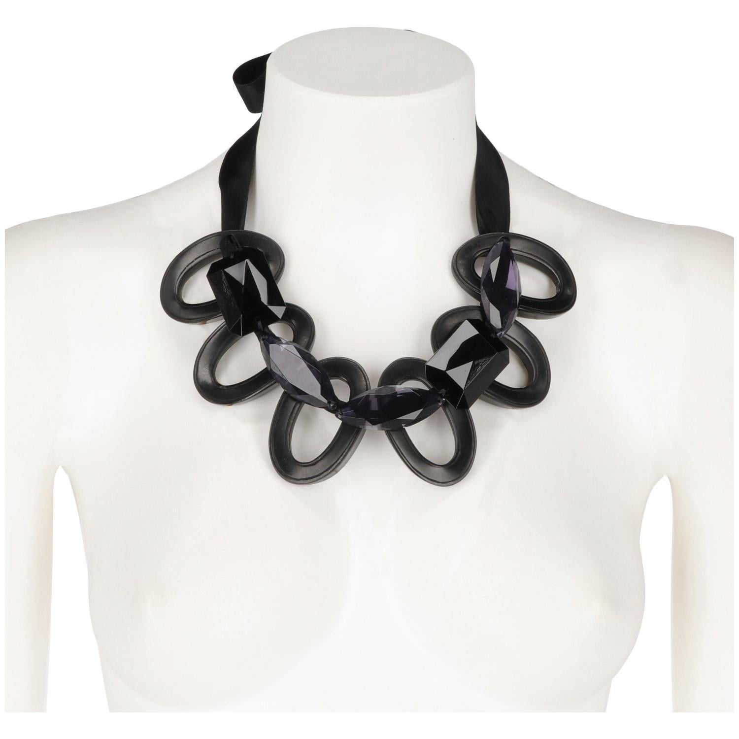 Women's Marni Black Horn Necklace