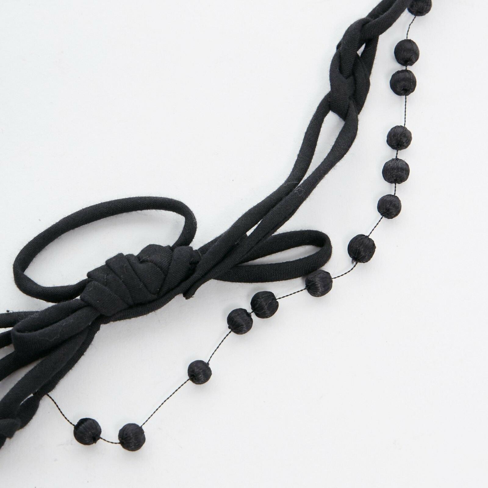 ribbon bead necklace