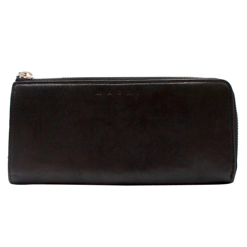 Marni Black Leather Wallet