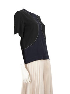 Marni Black & Navy Panelled Top Size XS