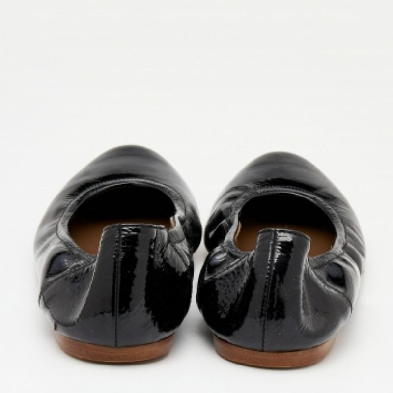 Donna Marni - Ballerine in vernice nera taglia 36 in vendita