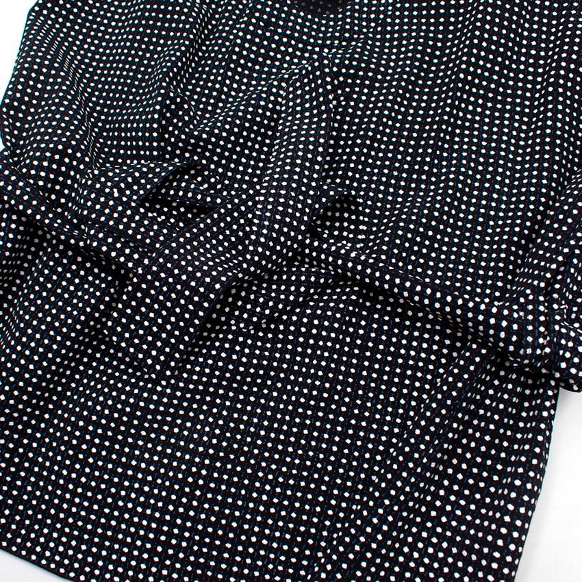 Marni Black Polkadot Tie Back Tunic - Size US 4 For Sale 2