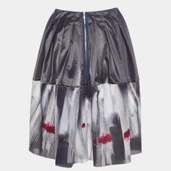 Marni Schwarzer bedruckter Nylon-Minirock S