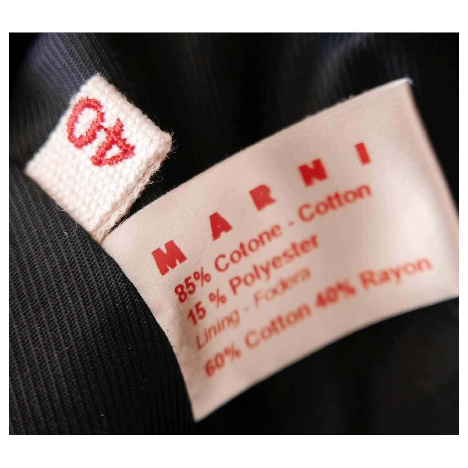 Marni Black Satin Lightweight Coat For Sale 2