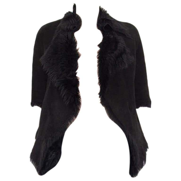 Marni Black Curly Lamb Fur Vest at 1stDibs | curly lamb vest