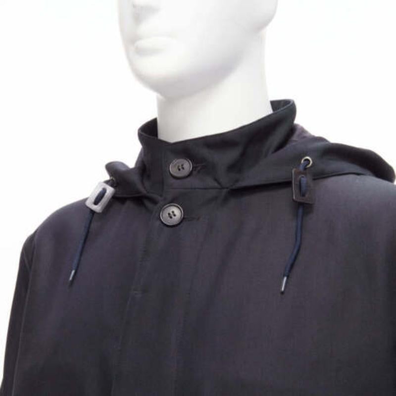 MARNI giacca parka in pelle nera con cappuccio e bottoni nascosti IT48 M.
Riferimento: YNWG/A00188
Marchio: Marni
Materiale: Lana, misto
Colore: nero
Modello: Tinta unita
Chiusura: bottone
Fodera: Cotone nero
Dettagli extra: Supporto a bottoni
