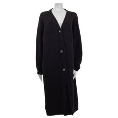 MARNI black wool Oversized Knit Coat Jacket 38 XS