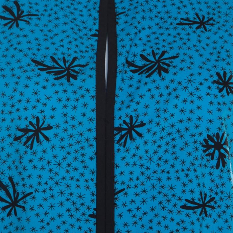 Marni Blue and Black Printed Cotton Sleeveless Top M 3