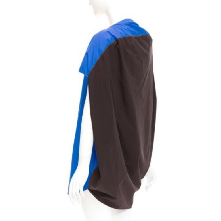 MARNI blue front black back cocoo 3D cut mini dress IT36 XS
Reference: CELG/A00319
Brand: Marni
Material: Cotton
Color: Black, Blue
Pattern: Solid
Closure: Slip On
Extra Details: Coccoon silhouette.
Made in: Italy

CONDITION:
Condition: Excellent,
