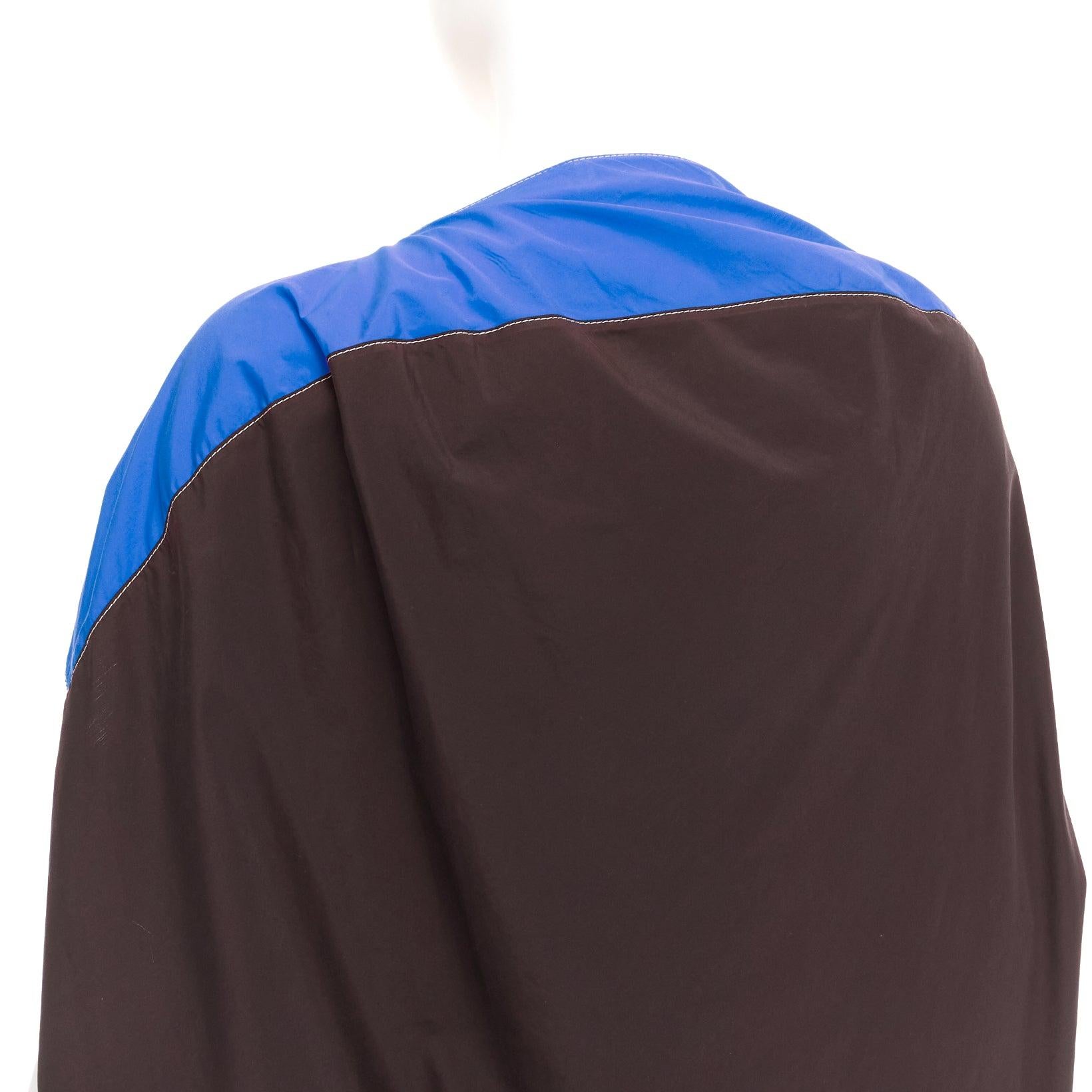 MARNI blue front black back cocoo 3D cut mini dress IT36 XS For Sale 2