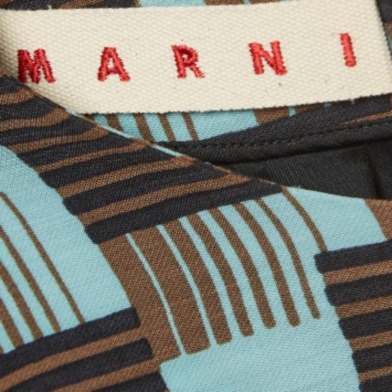 Marni Estampado azul Lana y seda Top sin mangas S en Bueno estado para la venta en Dubai, Al Qouz 2