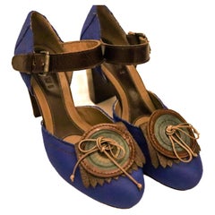 Chaussures bleues avec détails de Marni