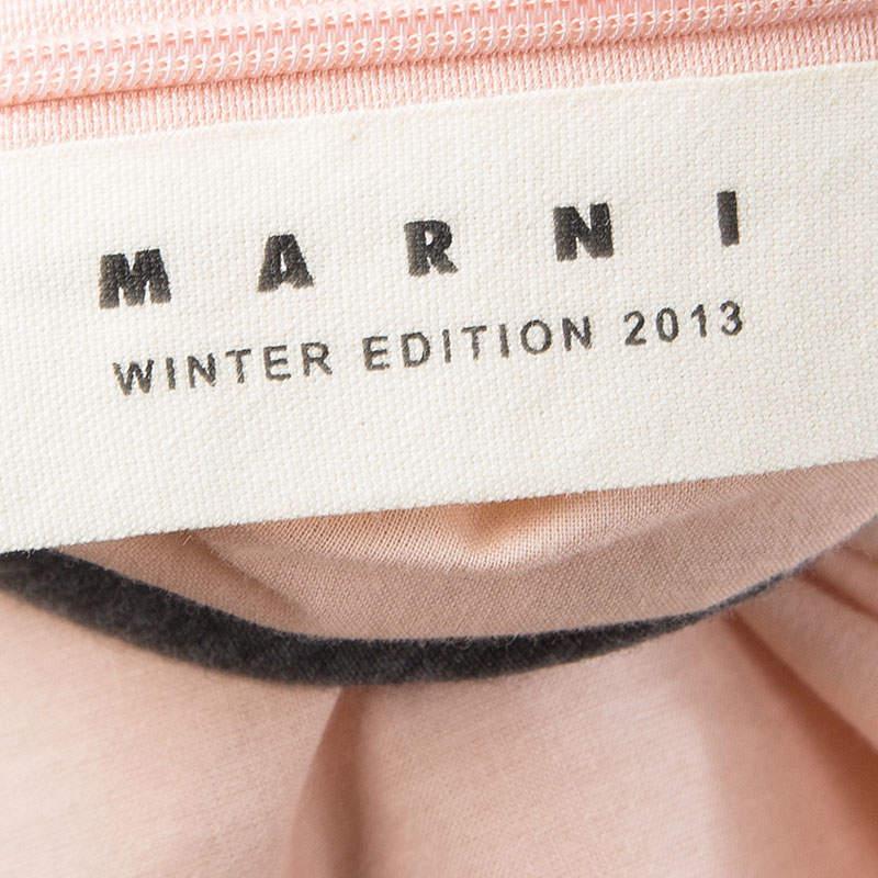 Marni Blush Pink Cotton Gathered Sleeveless Top M 1