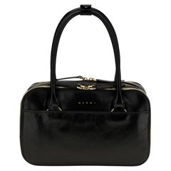 Marni Boxyne Top Handle Bag — Black
