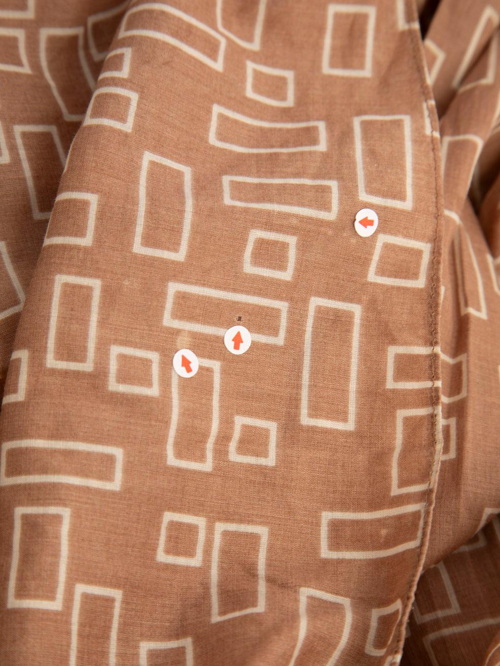De las mujeres Marni Vestido midi sin mangas abstracto marrón Talla M en venta