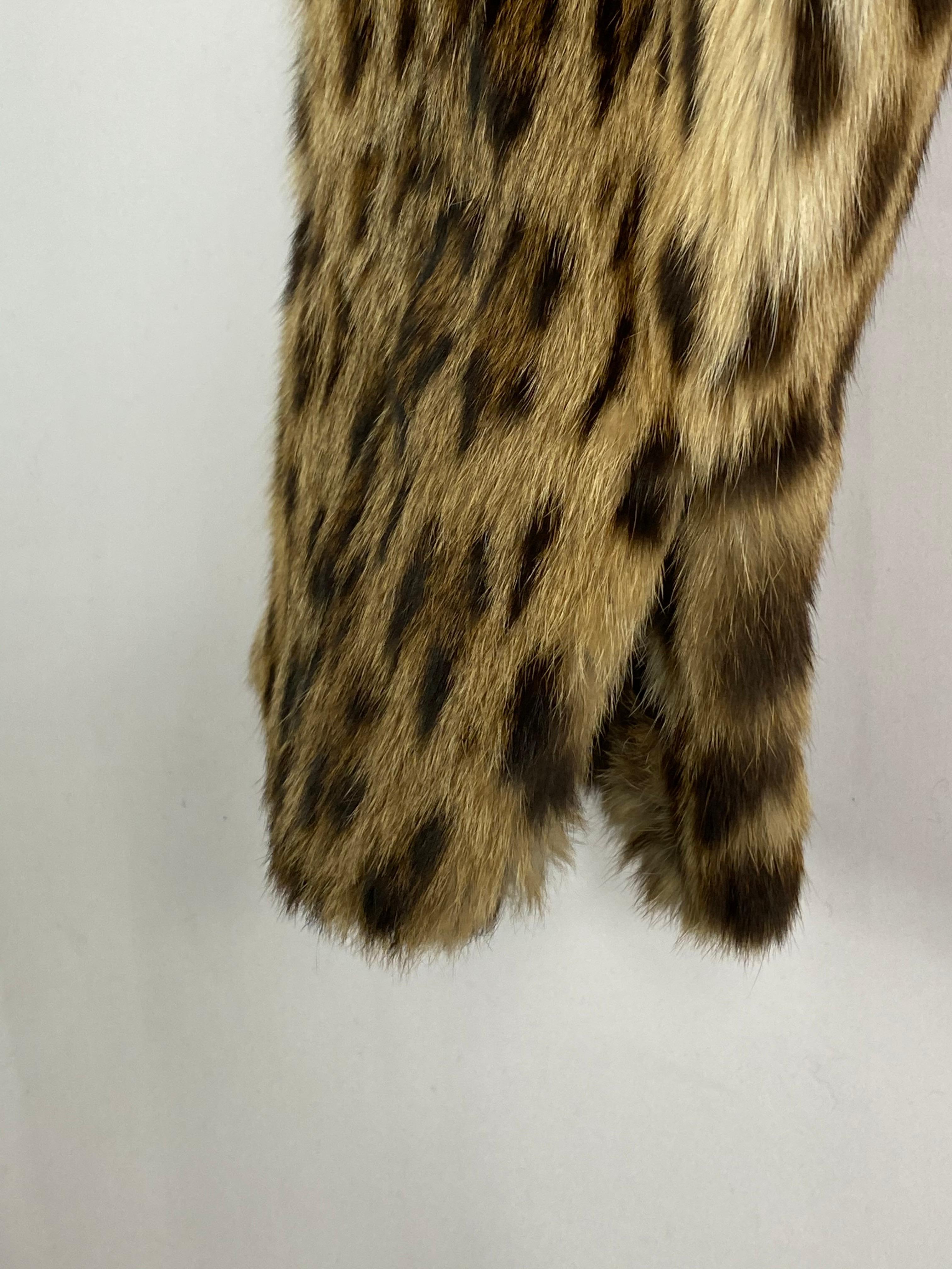 Women's or Men's Marni Brown and Black Leopard Animal Fur Jacket Size 42