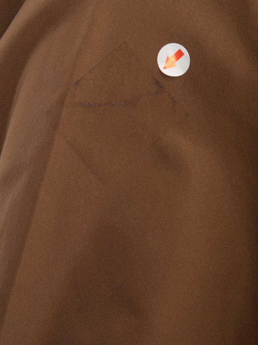 Marni Brown Collapsible Hood Rain Jacket Size XS For Sale 4