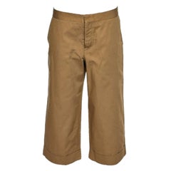 Used Marni Brown Cotton Wide Leg Culottes M