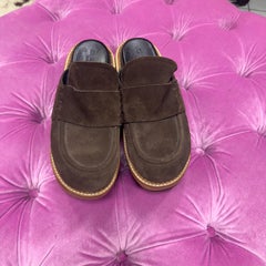 Marni Brown Suede Platform Mules Size 40