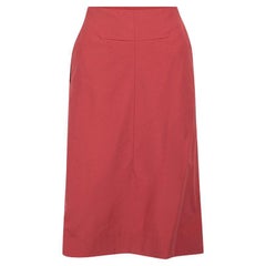 Used Marni Burgundy Knee Length Pencil Skirt Size S
