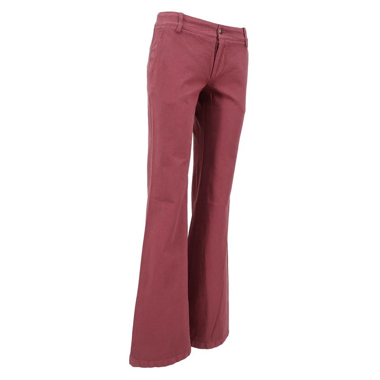 You can rely on Consuelo Castiglioni to come up with the perfect pair of bootcut pants, a signature style for the Noughties. The designer didn’t shy away from strong tones either, adding a Southern flair to the simplest pieces. Crafted in soft,