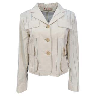 John Galliano 1990s Cotton and Viscose Embellished Jacket For Sale at ...