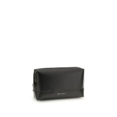 Marni Calf Leather Shoulder Bag — Black