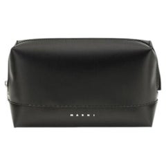 Marni Calf Leather Shoulder Bag — Black