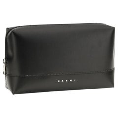 Marni Calf Leather Shoulder Bag — Black