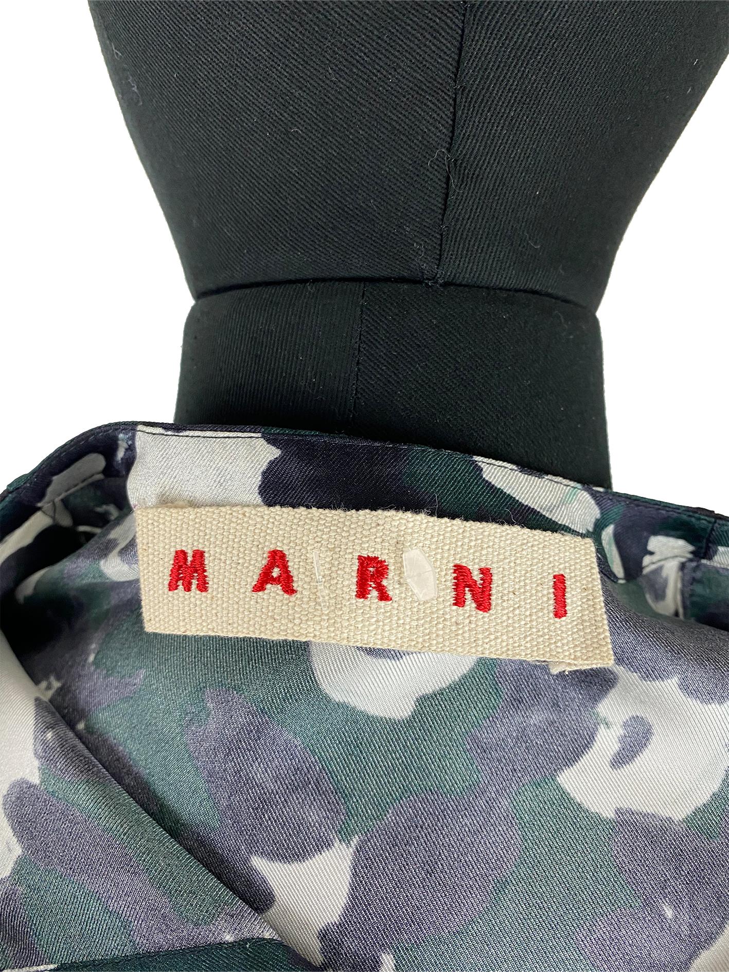 Black Marni Camo Print Top For Sale