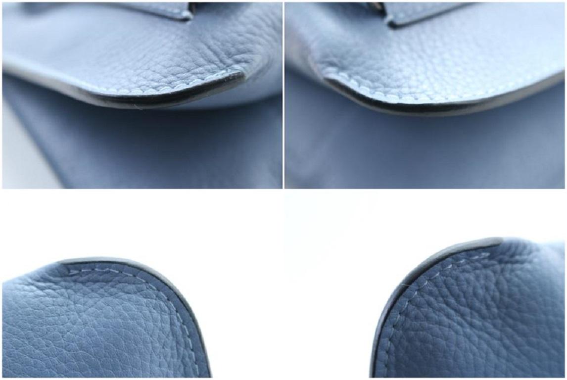 Marni Chain Pocket Bandoleer Trunk 6mr0208 Light Blue Leather Cross Body Bag For Sale 1