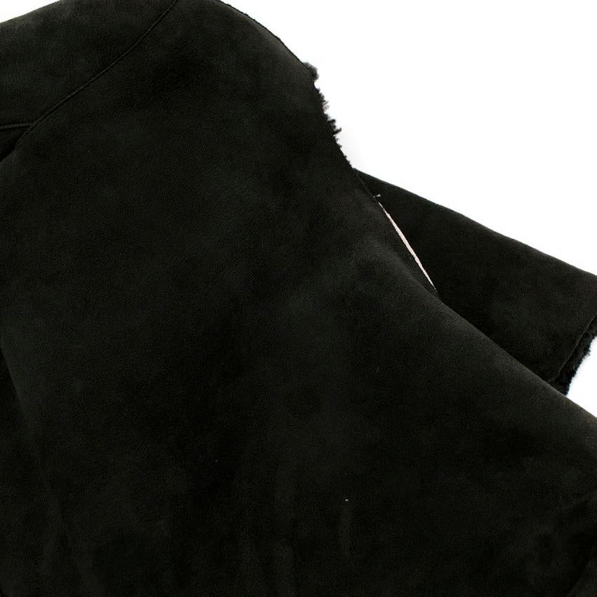 Women's or Men's Marni Charcoal Grey Merino Lambskin Belted Jacket - Size US 6 For Sale