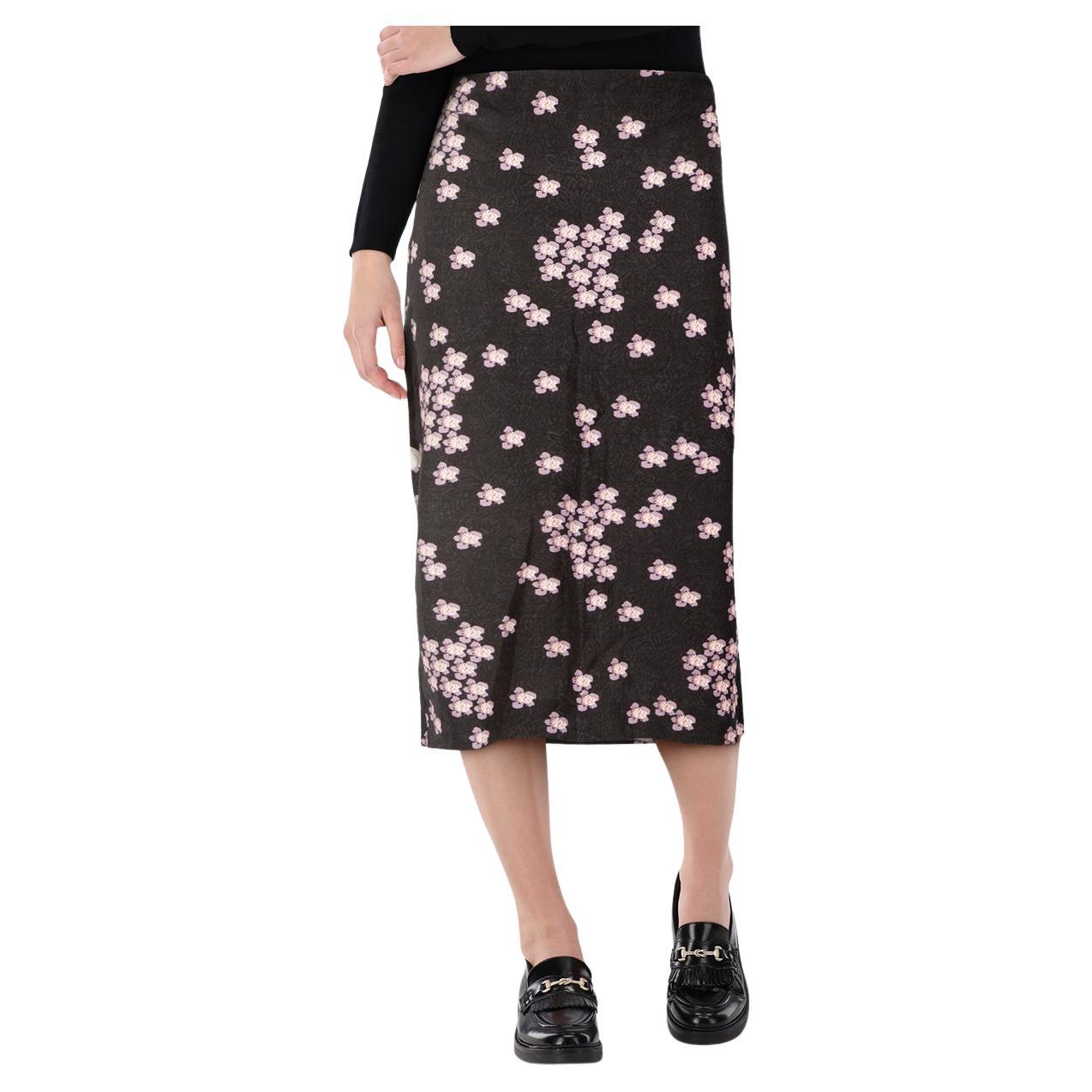 Jupe crayon à imprimé fleurs de cerisier Marni Taille M en vente