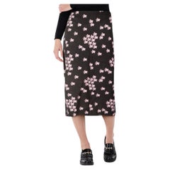 Marni Cherry Blossom Print Bleistiftrock Größe M