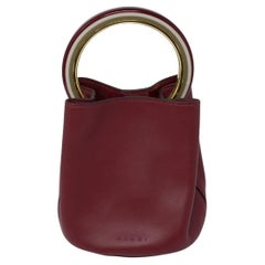 Used Marni Cherry Pannier Handle Bucket Bag