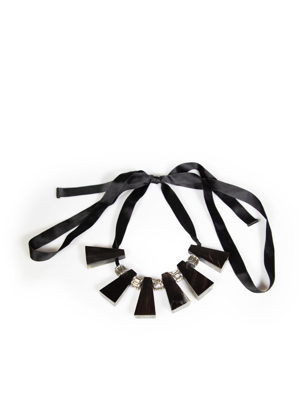 Marni Chunky Ribbon Tie Necklace In Good Condition In London, GB