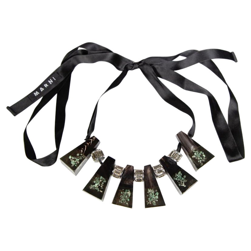 Marni Chunky Ribbon Tie Necklace