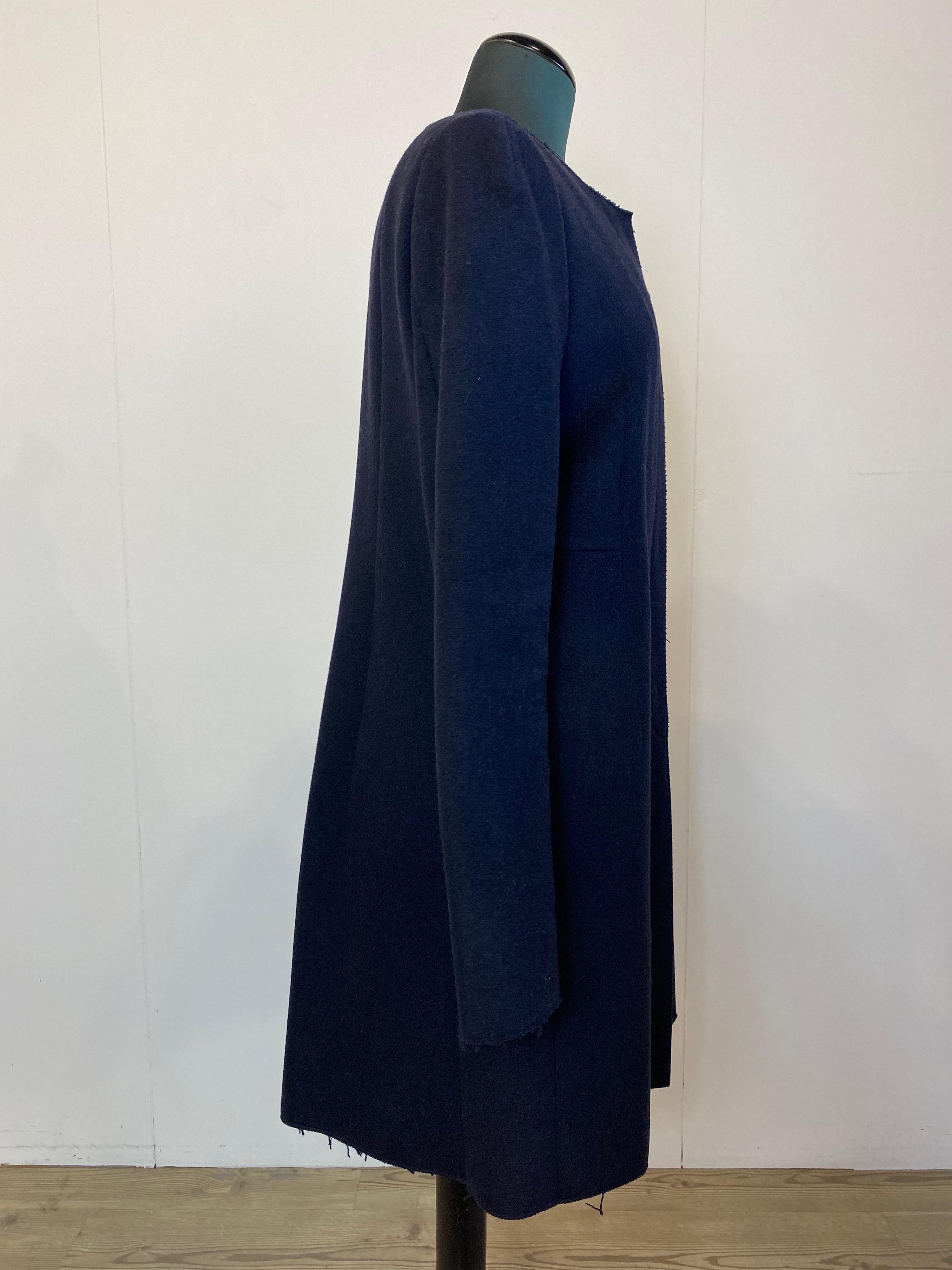 Nero Cappotto di Marni in lana blu in vendita