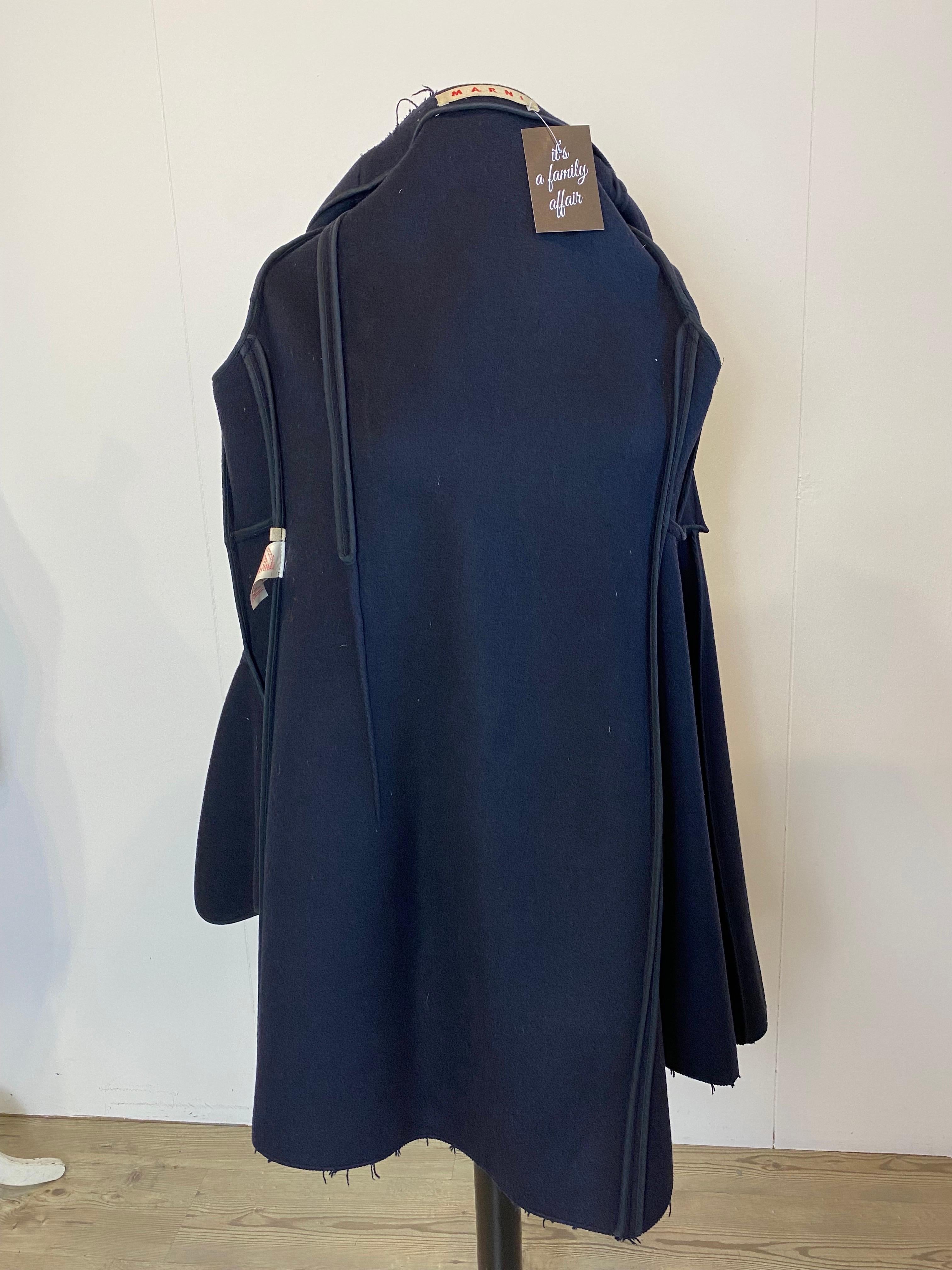 da uomo o donna Cappotto di Marni in lana blu in vendita