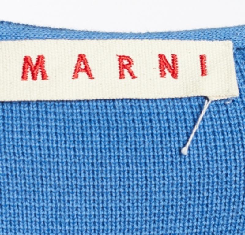 Marni Colorblock Rib Knit Elasticized Taille Top M im Zustand „Gut“ im Angebot in Dubai, Al Qouz 2