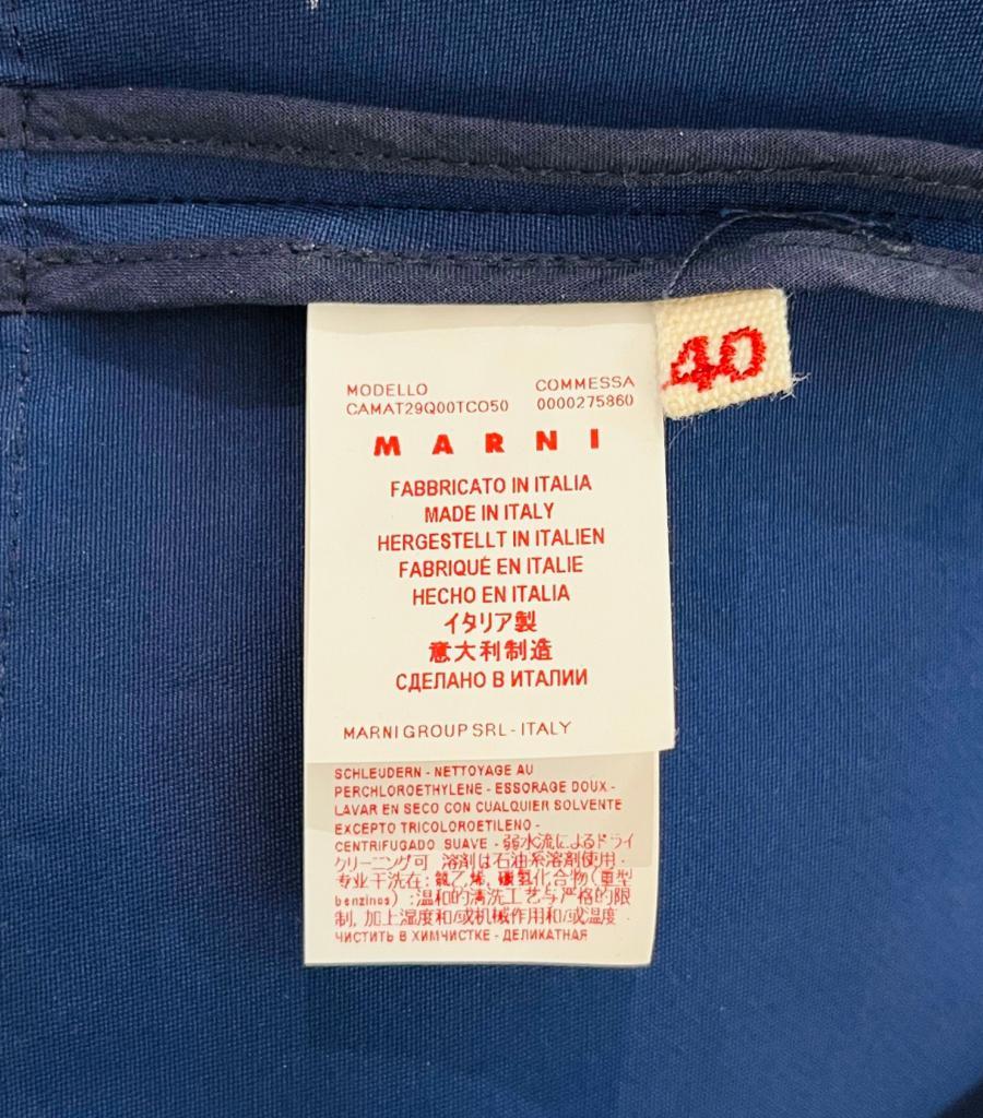 Marni Colour Block Cotton Top For Sale 2