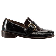 Marni Colour Block Patent Leather Buckle Loafers Size IT 36.5