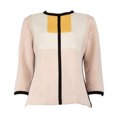 Marni Colourblock Zip Detail Top Size M