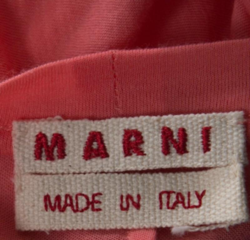 Marni Korallenstrick-T-Shirt mit langen Ärmeln S Damen im Angebot